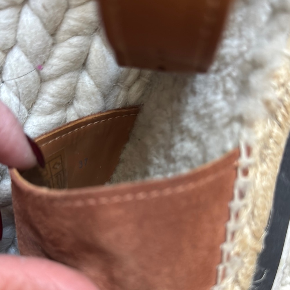 See By Chloe Brown Espadrille Shoes with Ankle Strap - Picture 2 of 5